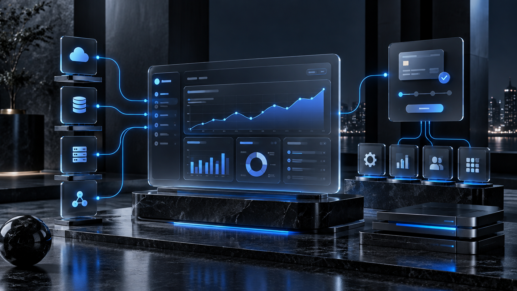 داشبورد محصول SaaS مقیاس‌پذیر